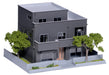 KATO N Gauge Two-Family House Diorama Supplies Dark Gray 23-405D