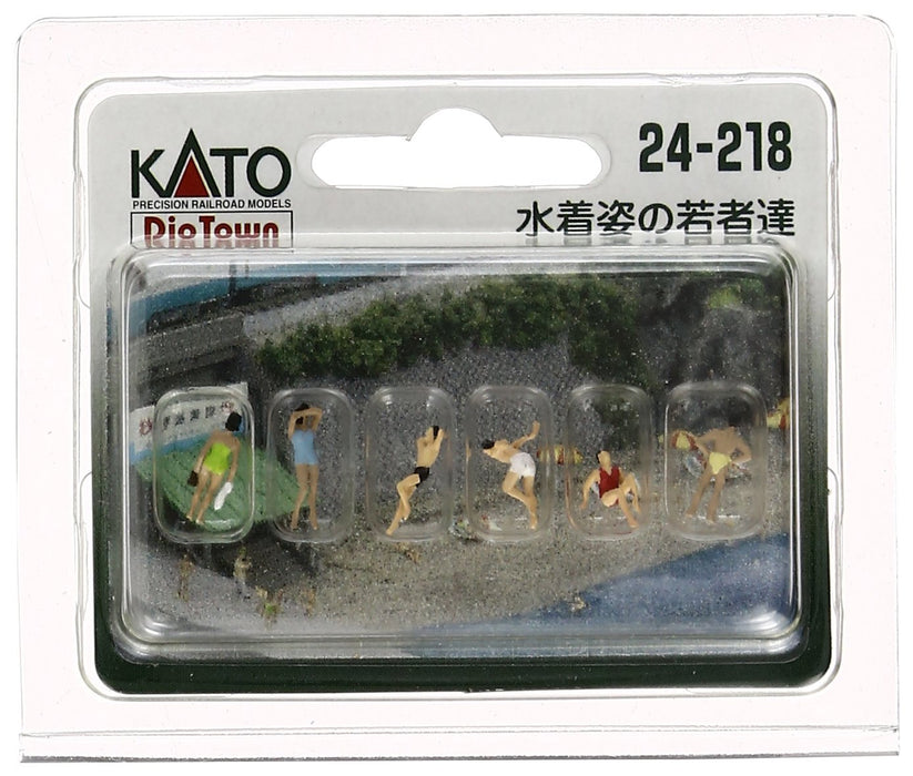 Kato Diorama Supplies: N Gauge Young People in Swimsuits 24-218