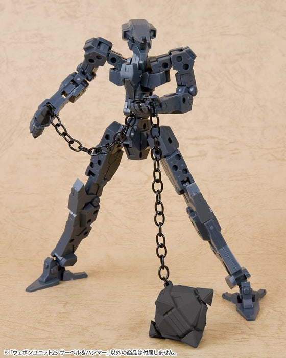 Kotobukiya Msg Saber Hammer Weapon Unit 25, Plastikmodell, 215 mm, nicht maßstabsgetreu