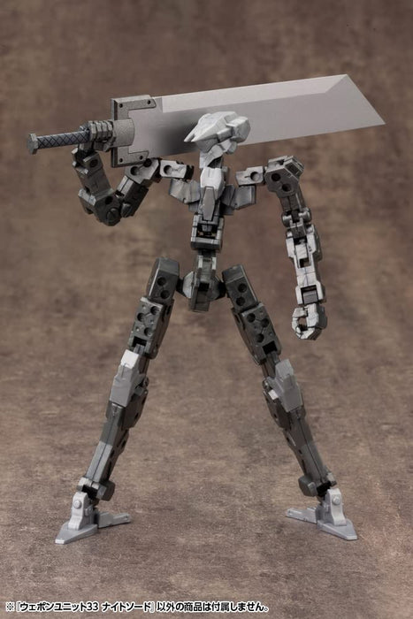 Modèle en plastique non-échelle de l'épée de chevalier Kotobukiya Msg Weapon Unit 33 89 mm