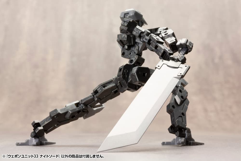 Modèle en plastique non-échelle de l'épée de chevalier Kotobukiya Msg Weapon Unit 33 89 mm