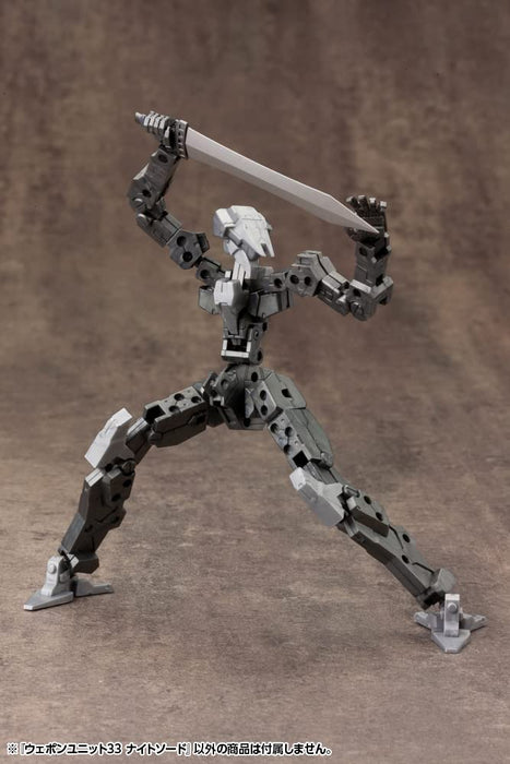 Modèle en plastique non-échelle de l'épée de chevalier Kotobukiya Msg Weapon Unit 33 89 mm