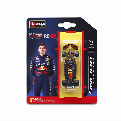 Kyosho Burago Red Bull Racing RB21 Modell im Maßstab 1:64 von M. Verstappen 