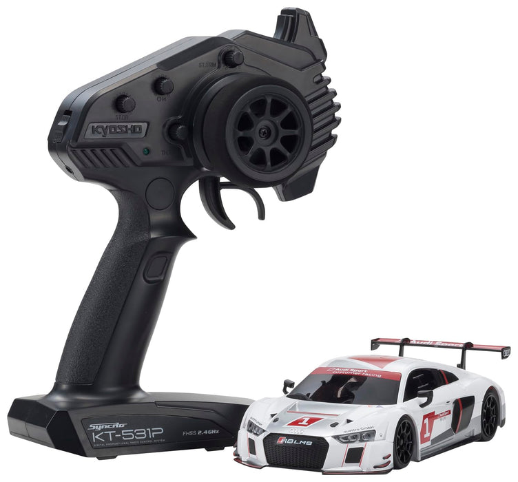Kyosho Mr04 RWD Audi R8 LMS 2015 White Electric RC Car 32357As