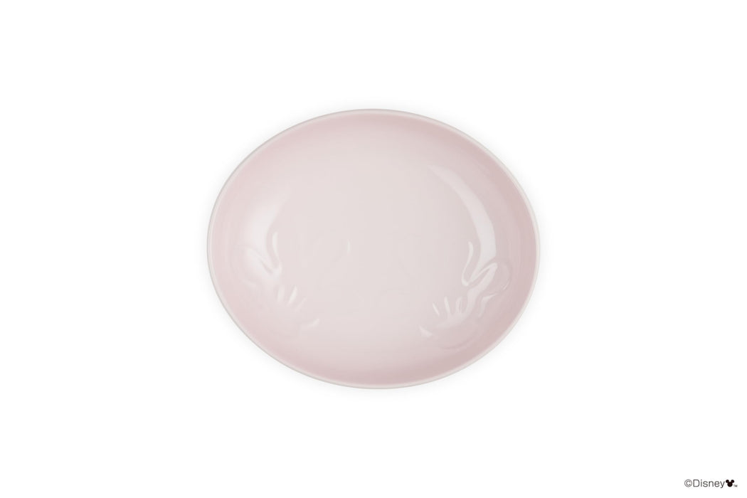 Le Creuset Disney Mickey Mouse Oval Dish 19cm Shell Pink Oven Safe- Japan Figure Store - #1 Bring To You The Best Japanese Goods