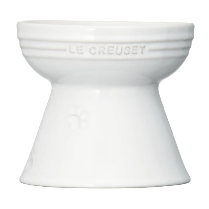 Le Creuset Pet Bowl White Stain-Resistant Microwave-Safe for Dogs Cats- Japan Figure Store - #1 Bring To You The Best Japanese Goods
