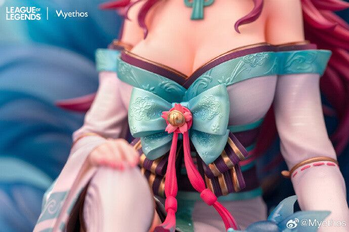 Figurine Myethos Ahri Spirit Blossom à l'échelle 1/7 de League of Legends à collectionner