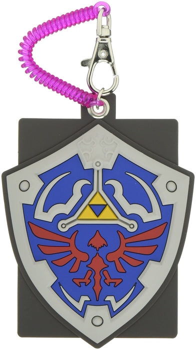 Sanei Boeki Legend Of Zelda Rubber Pass Case Hylian Shield 11cm Height