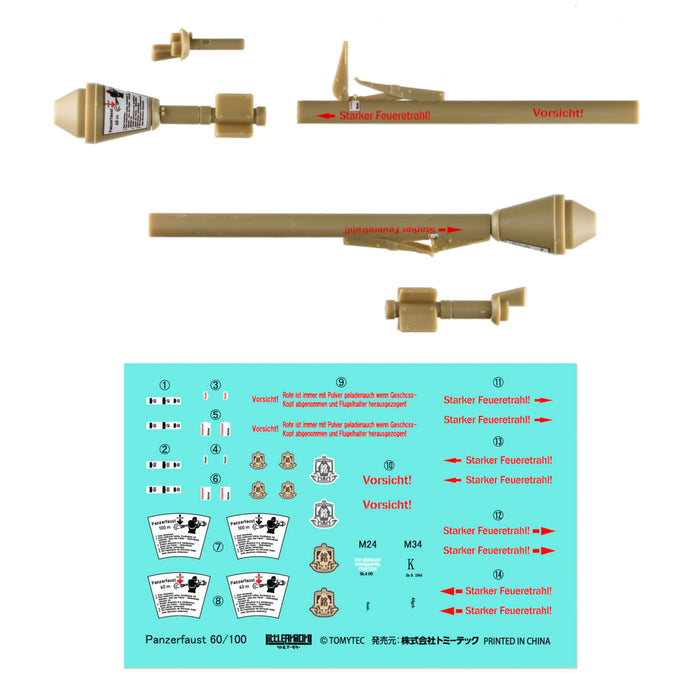 Tomytec Little Armory Study1942 Panzerfaust 60/100 Plastikmodellbausatz