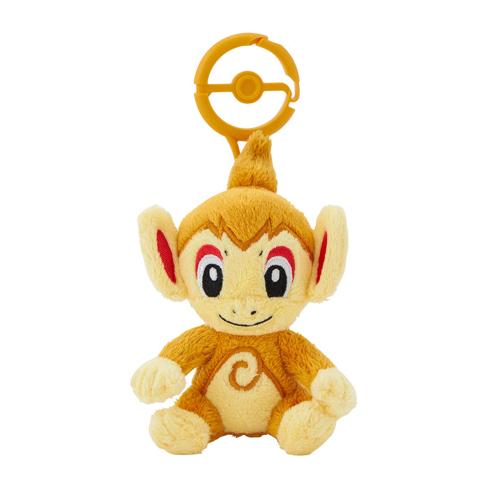 Pokemon Center Mascot with Carabiner - Chimchar Plush Keychain Clip