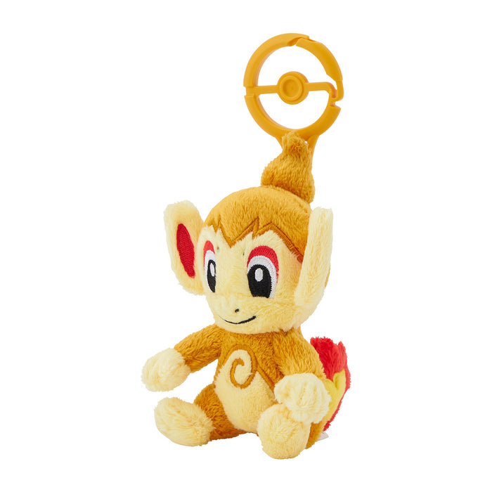 Pokemon Center Mascot with Carabiner - Chimchar Plush Keychain Clip