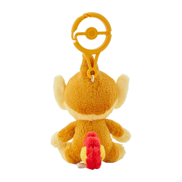 Pokemon Center Mascot with Carabiner - Chimchar Plush Keychain Clip