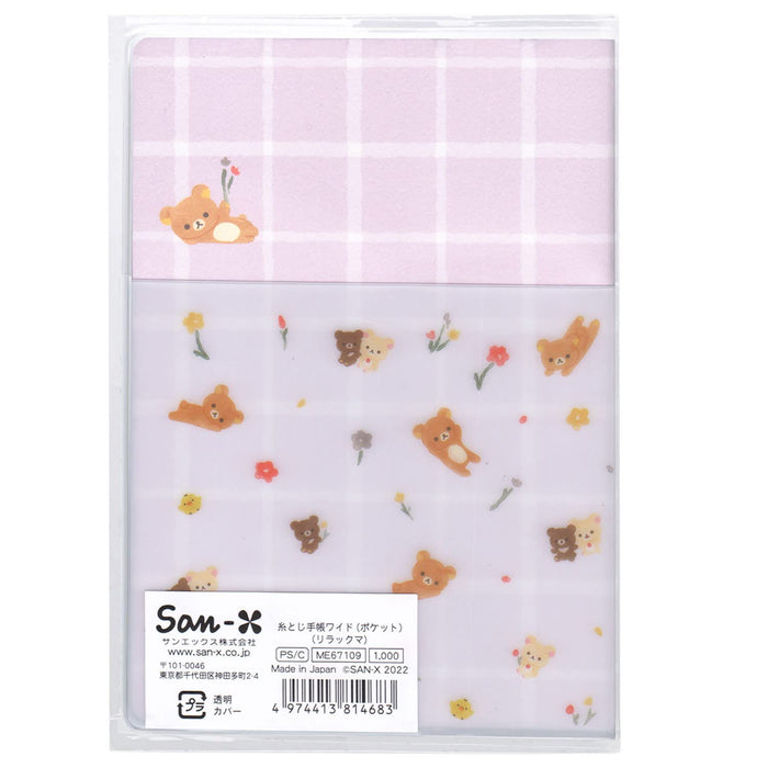 San-X Rilakkuma Pocket Schedule Collection Wide Notebook Thread-Bound Me67109