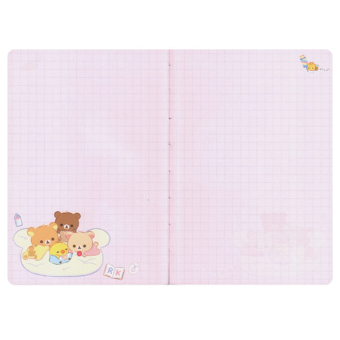 Carnet de notes large San-X Rilakkuma Pocket Schedule Collection à reliure filée Me67109