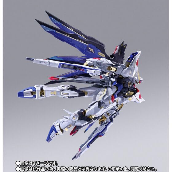 Bandai Metal Build Strike Freedom Gundam 195 mm ABS PVC Druckgussfigur 2024