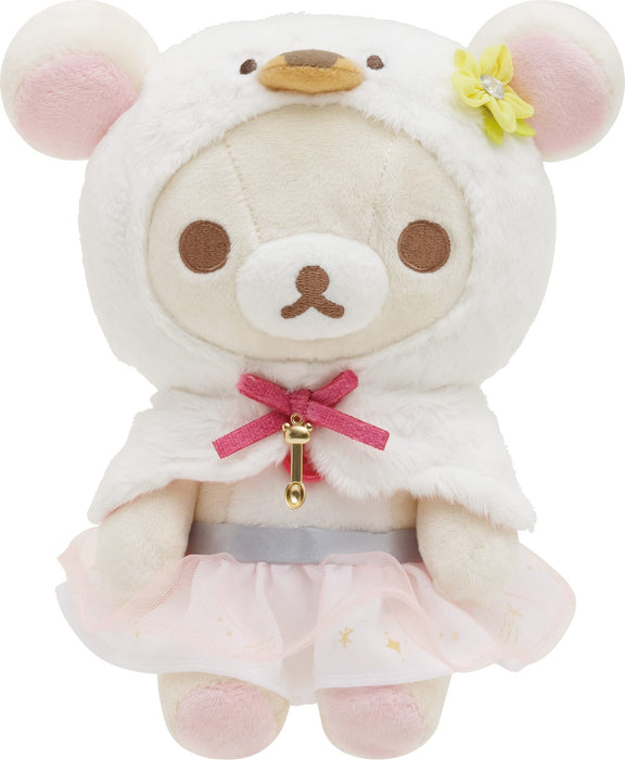 San-X Rilakkuma Swan and Golden Flower Plush Toy Korilakkuma Mf86801