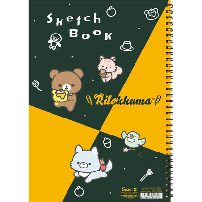 San-X Rilakkuma Design Sketchbook Mh20401 - Creative Art Book for Kids & Adults- Japan Figure Store - #1 Bring To You The Best Japanese Goods