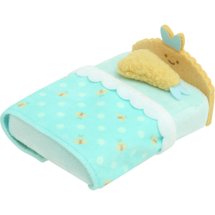 San-X Mo22201 Sumikko Gurashi Plush Toy Hand-Sized Horse Mackerel Fried Tail Bed