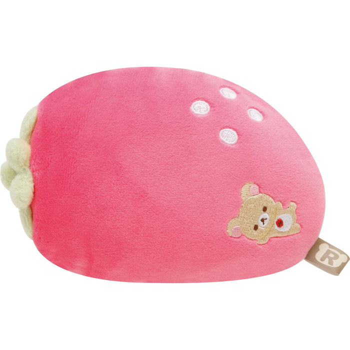 San-X Rilakkuma Strawberry Bead Cushion Mo33901 - Soft and Comfy Pillow