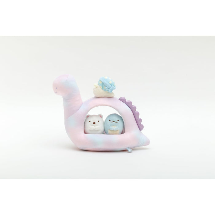 Peluche lézard de la collection Sumikko Gurashi de San-X - Maman et scène de nuit scintillante