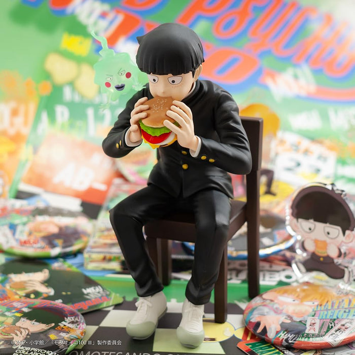 Mob Psycho 100 III xBunbougu Cafe 2022 Figure – Shigeo Kageyama & Ekubo Non-Scale Pre-Painted PVC & ABS