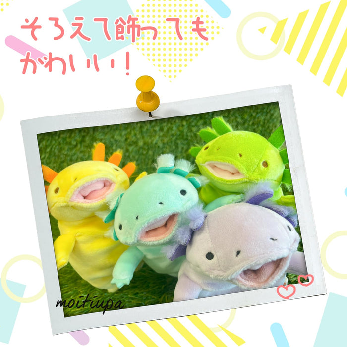 Shinada Global Modowai Mini 7x5x14cm Axolotl en peluche de la série Mochi