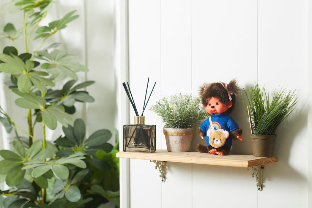 Monchhichi Sekiguchi Classic Girl Plush Doll with Cute Messenger Bag