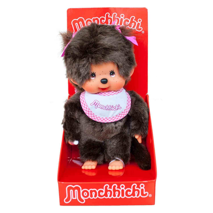 Sekiguchi Monchhichi Plüschtier Twintail Girl Ribbon Pink 20 cm