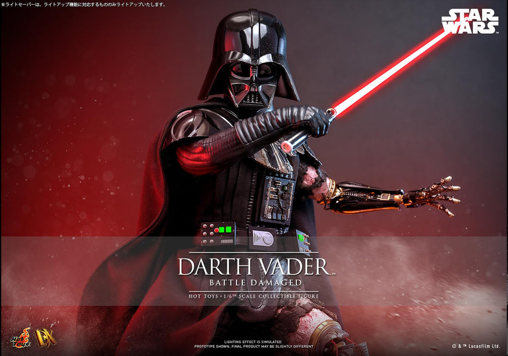 Hot Toys Movie Masterpiece Star Wars Darth Vader Battle Damage Figure 1/6 Scale