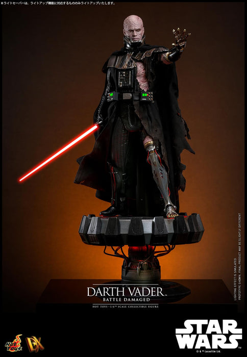 Hot Toys Movie Masterpiece Star Wars Darth Vader Battle Damage Figure 1/6 Scale