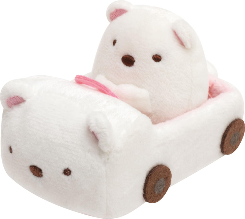 San-X Sumikko Gurashi Plüschspielzeugauto Eisbär - Handgehalten Mx97701