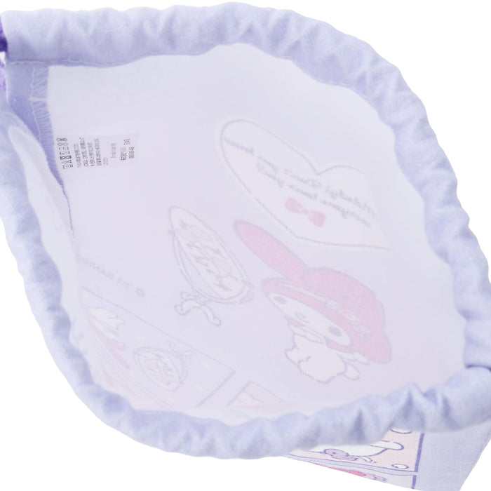 Sanrio My Melody Purple Drawstring Bag XS for Girls - JMM-600