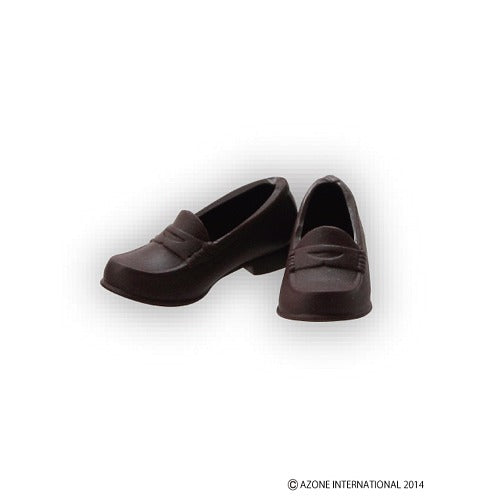 Azone International Pureneemo 1/6 Doll Brown Soft Vinyl Coin Loafers Akt095 Japan