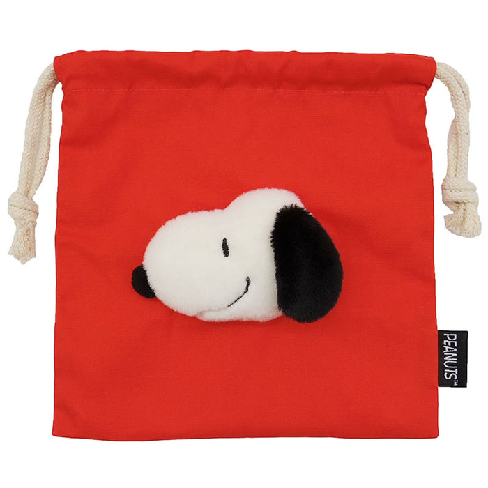 Sanrio Nakajima Boa Face Drawstring Bag Red 177544-22