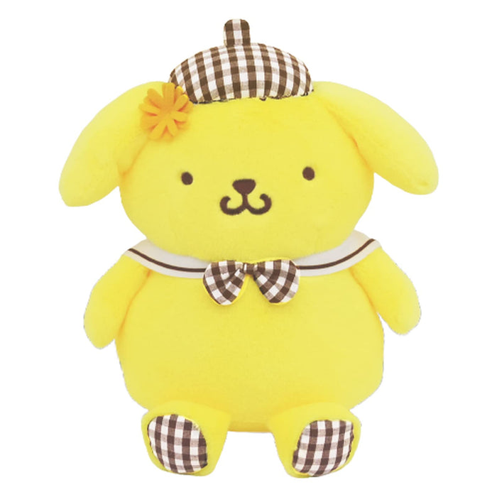 Jouet Pompompurin en peluche ange vichy Sanrio Nakajima 180049-23