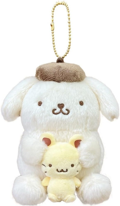 Figurines en peluche douce Sanrio Pair Mascot Pompompurin par Nakajima Corporation