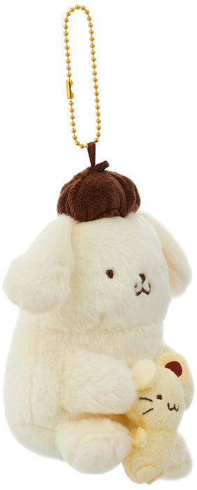 Figurines en peluche douce Sanrio Pair Mascot Pompompurin par Nakajima Corporation