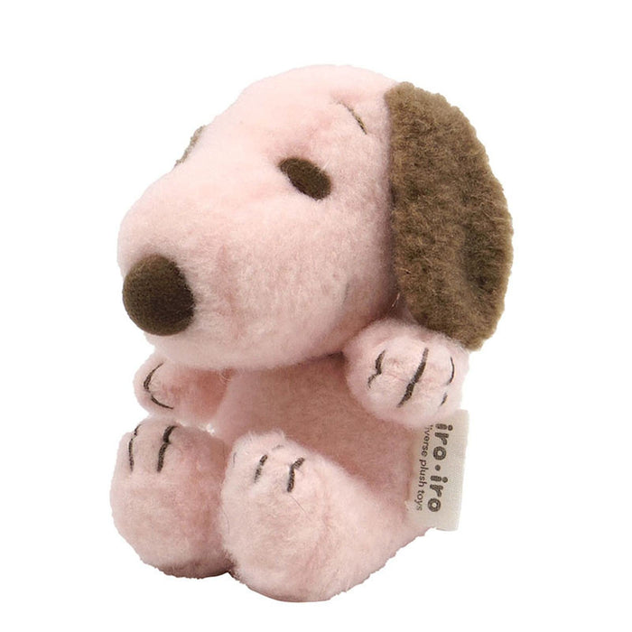 Peluche Sanrio Nakajima Snoopy Iroiro Bean Doll Rose Marron 177360-22