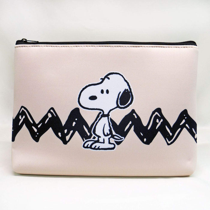 Sanrio Nakajima Weicher, flacher Beutel Snoopy Beige 157942-21