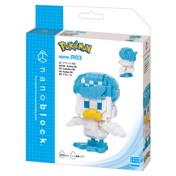 Pokemon Center Nanoblock Quass Rs Building Set - Miniature Collectible Kit