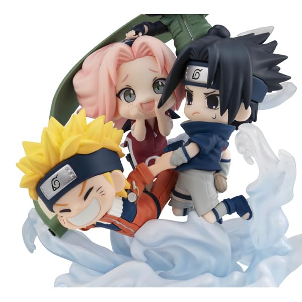 Megahouse Naruto Shippuuden Figunity Set: Sakura Kakashi Sasuke Naruto Exclusive