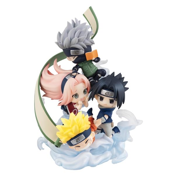 Megahouse Naruto Shippuuden Figunity Set: Sakura Kakashi Sasuke Naruto Exclusive