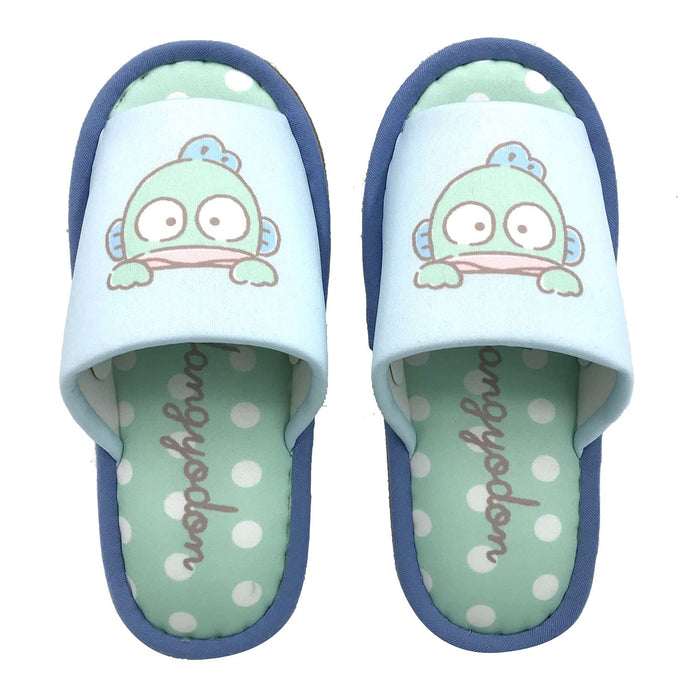 Nippon Slippers Sanrio Hangyodon Blue Soft Slippers 22-24 Cm