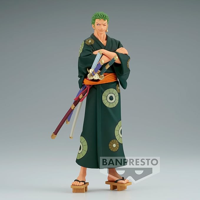 Bandai Spirits Roronoa Zoro DXF Figure Wano Country Yukata Grandline Series