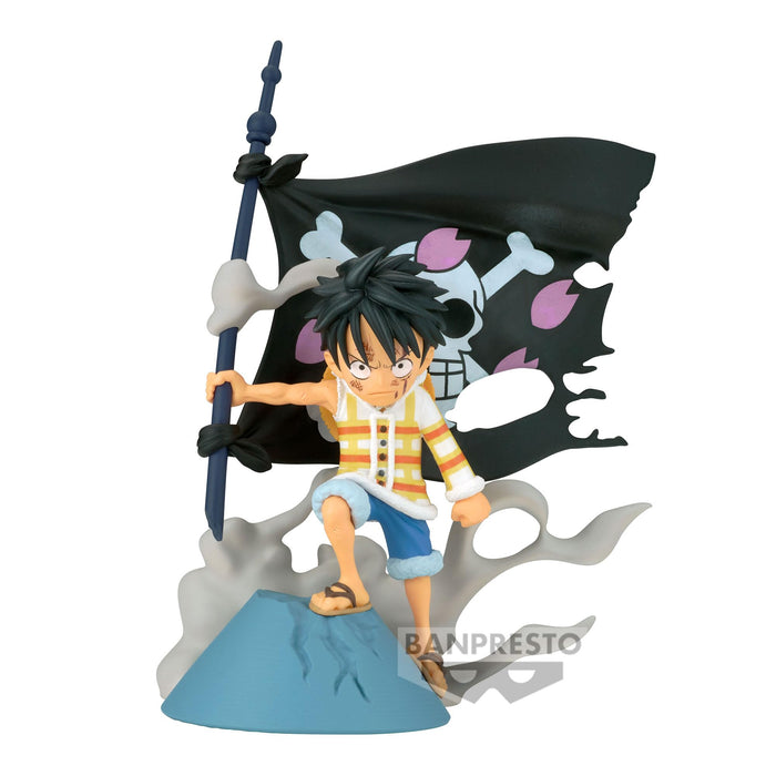 Banpresto One Piece World Collectible Figure Log Stories Luffy Model