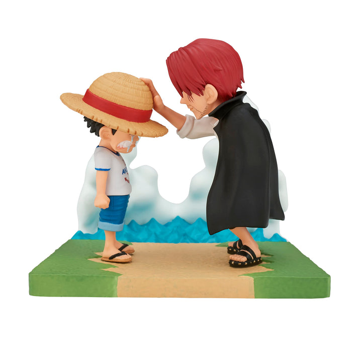 Banpresto One Piece Log Stories Figure: Monkey D. Luffy and Shanks Collectible