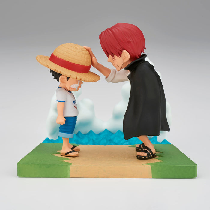 Banpresto One Piece Log Stories Figure: Monkey D. Luffy and Shanks Collectible