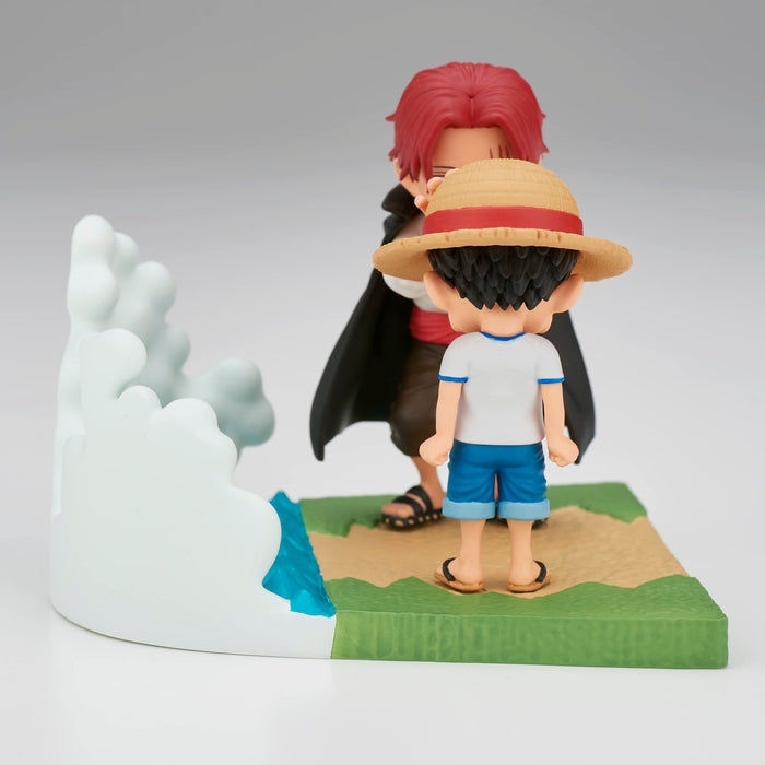 Banpresto One Piece Log Stories Figure: Monkey D. Luffy and Shanks Collectible