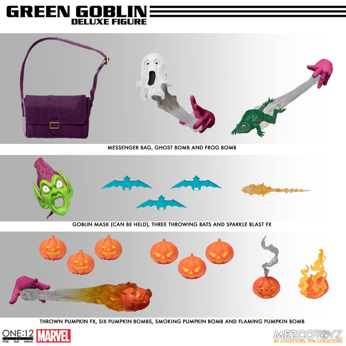 Mezco One:12 Collective Green Goblin 1/12 Action Figure Deluxe Edition