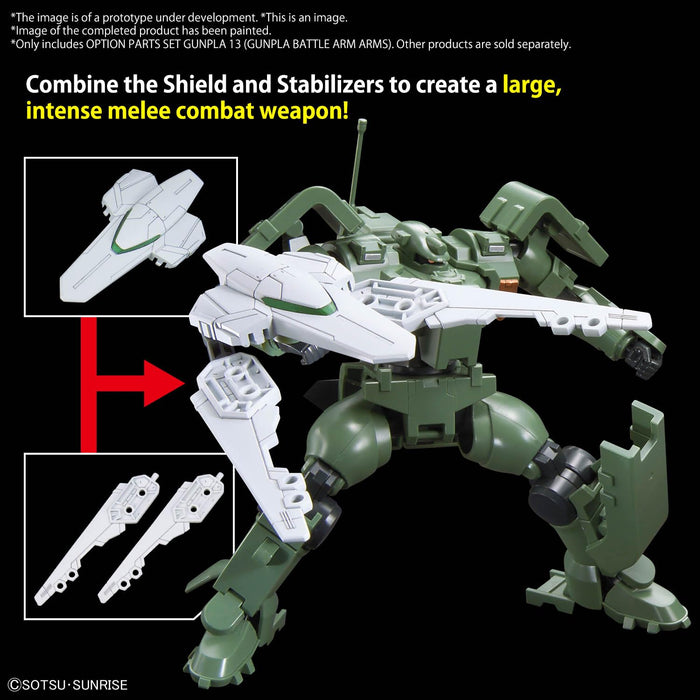 Bandai Optional Parts Set Gunpla 13: Enhance Your Gunpla Battle Arm Arms